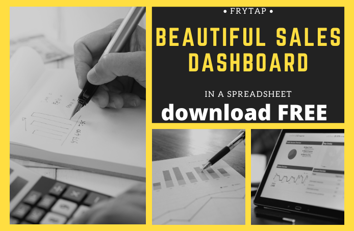 Beautiful Sales Dashboard template in a spreadsheet [FREE Download]
